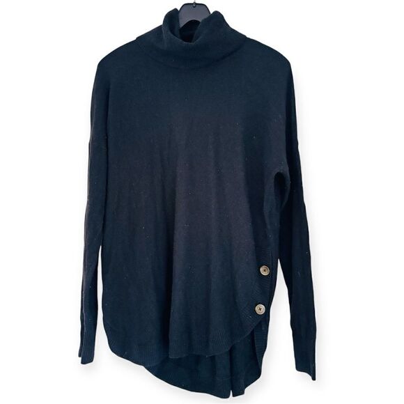 Madewell Crestland Side-Button Turtleneck Tunic Sweater Size Large - Picture 3 of 7